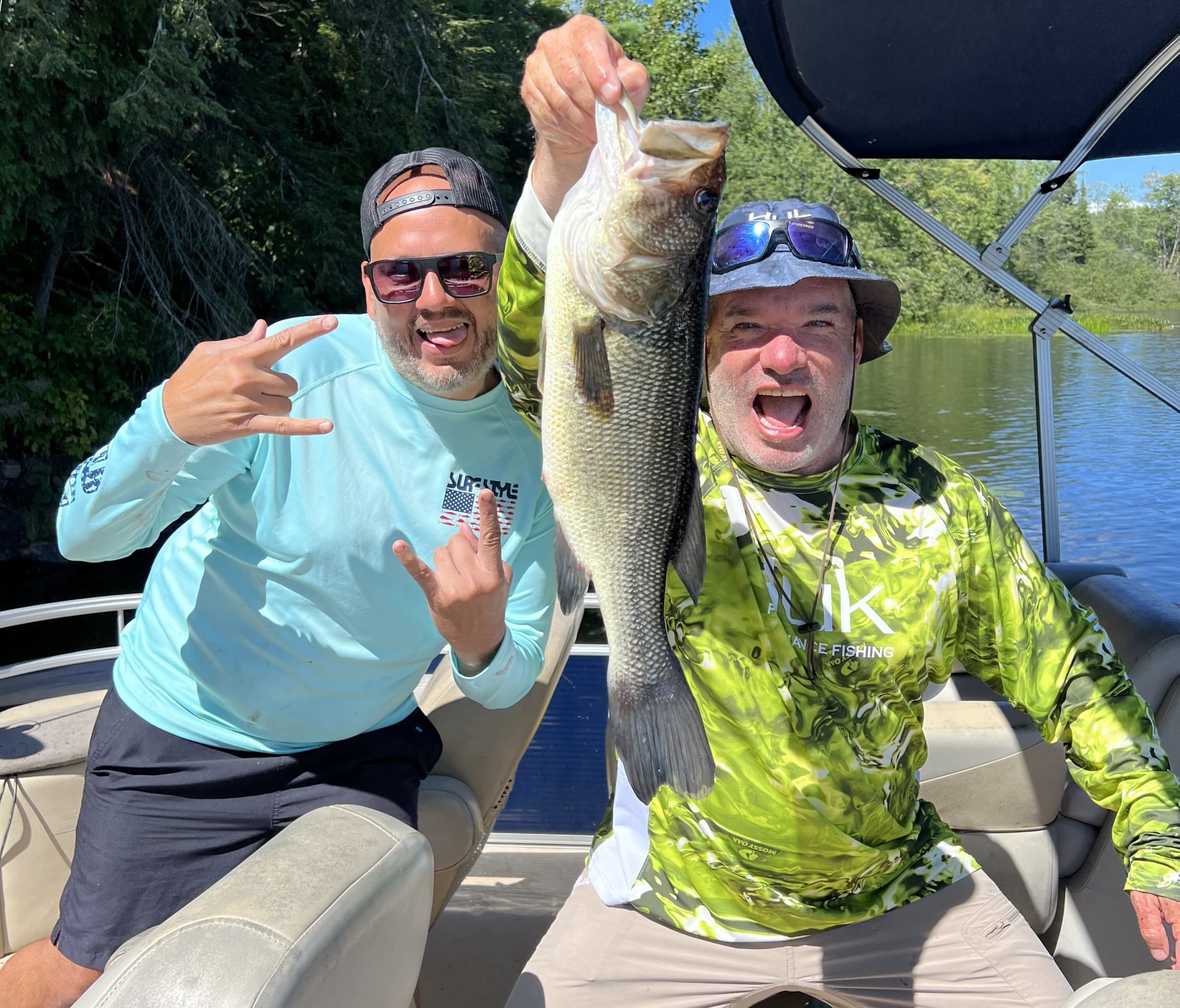 going on a trip and catching more bass like the one pictured here.