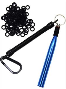 O rings used for setting up a wacky rig